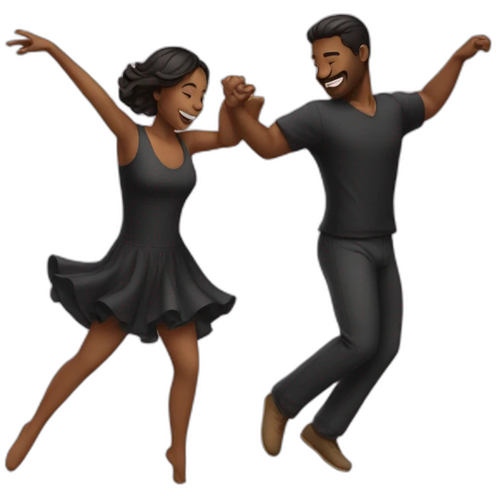 Two people dancing emoji