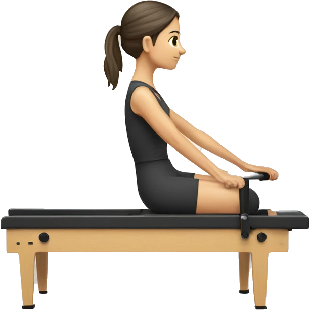 Mujer pilates reformer emoji