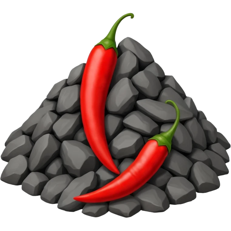 Make a emoji of adding chili in ash emoji