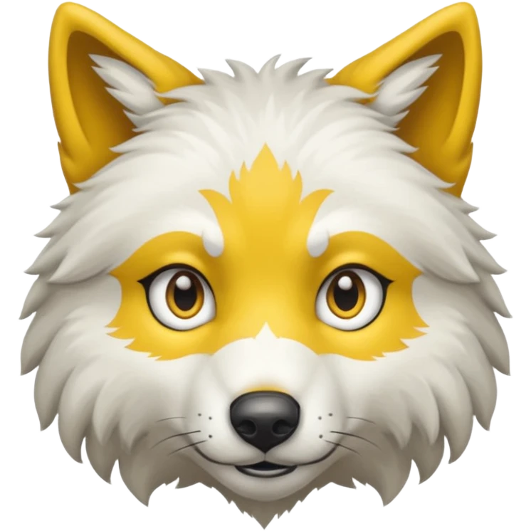 Loup Blanc réaliste pour twitch emoji