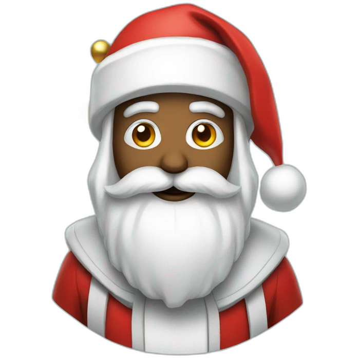futuristic santa emoji
