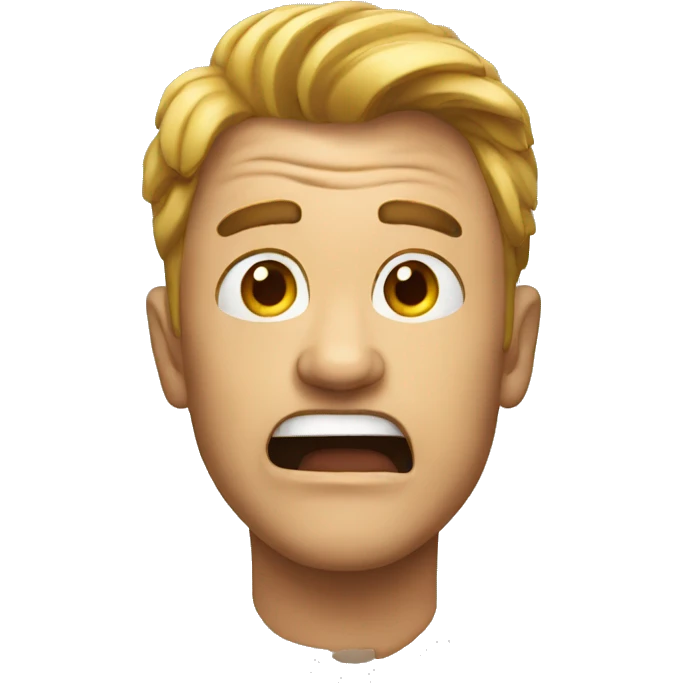 a man going crazy emoji