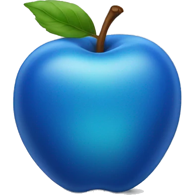 Blue Apple emoji