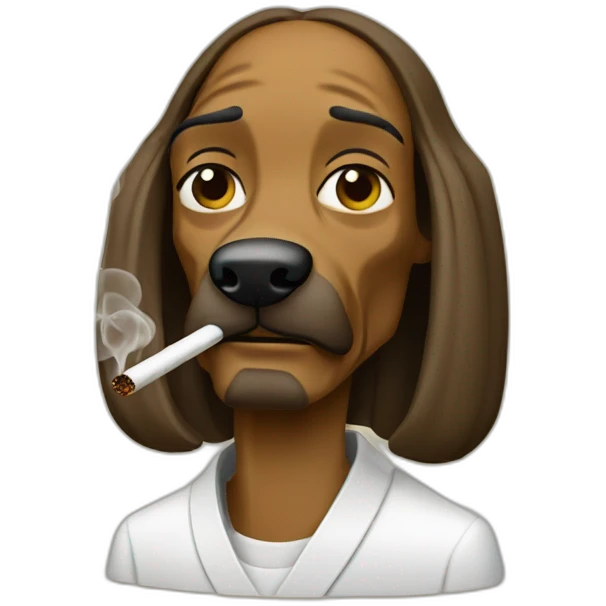 snoop dog smokes emoji
