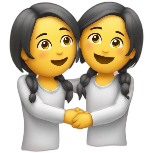 hugging mirror reflection emoji