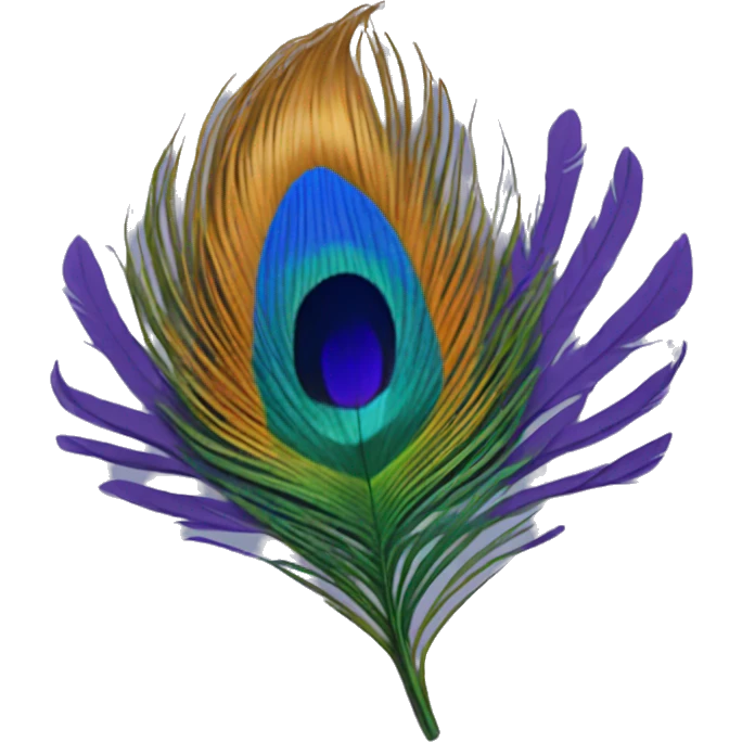 peacock feather emoji
