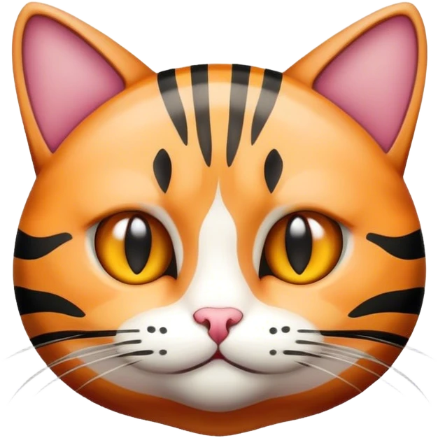 un chat rayé emoji