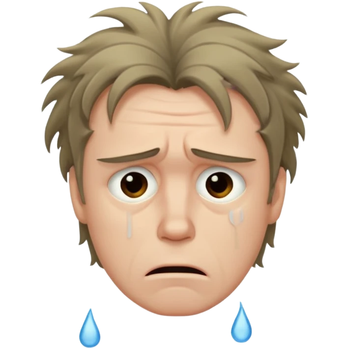 distraught man emoji