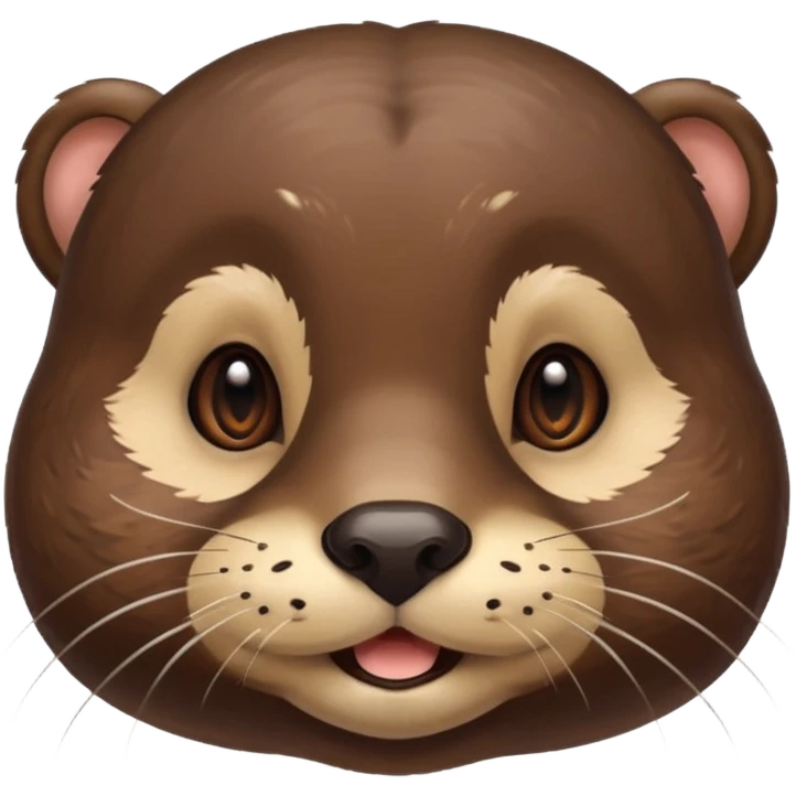 a cute otter face emoji