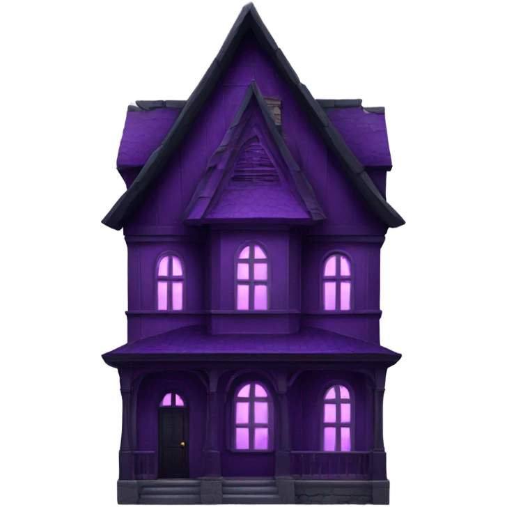 Dark Purple Gothic house  emoji