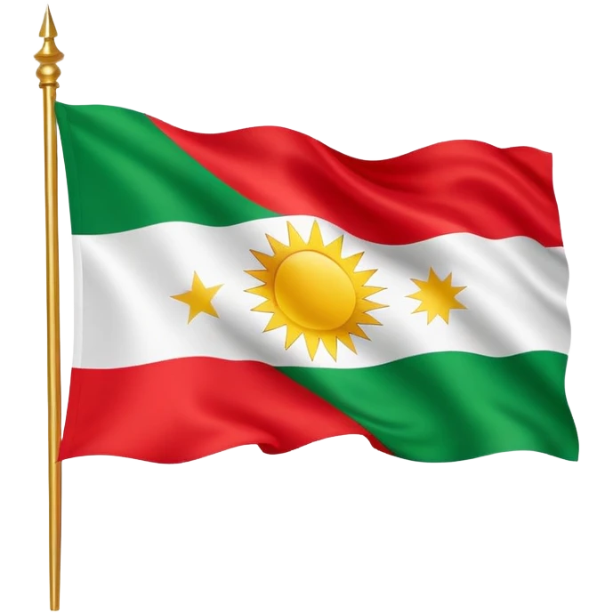 Flag of Kurdistan  emoji