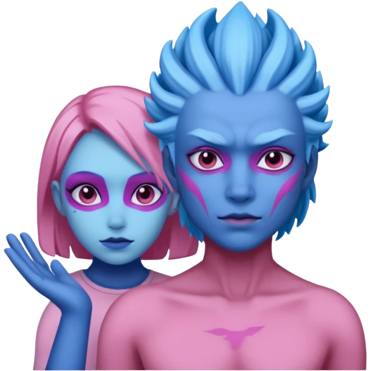 Pokemon legendary azul and pink palkia emoji