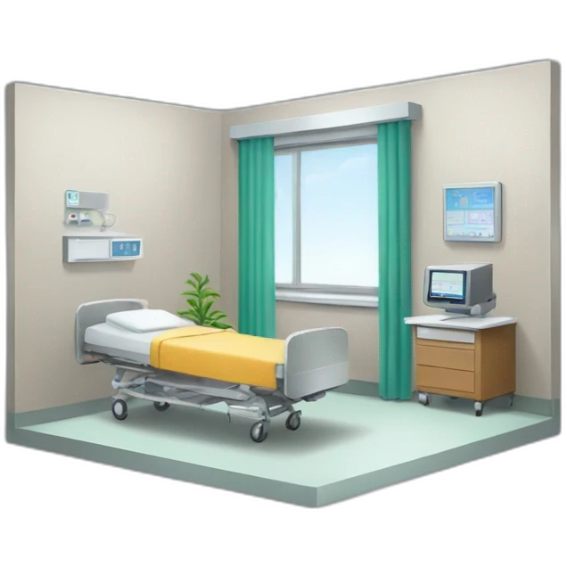 hospital room emoji