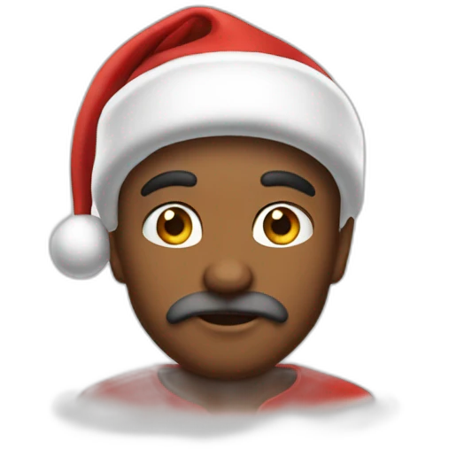 santa claus ebrio emoji