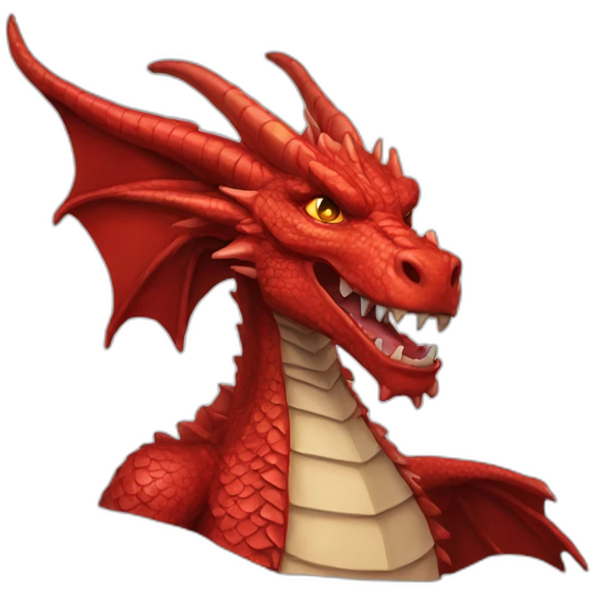 head Red dragon people emoji
