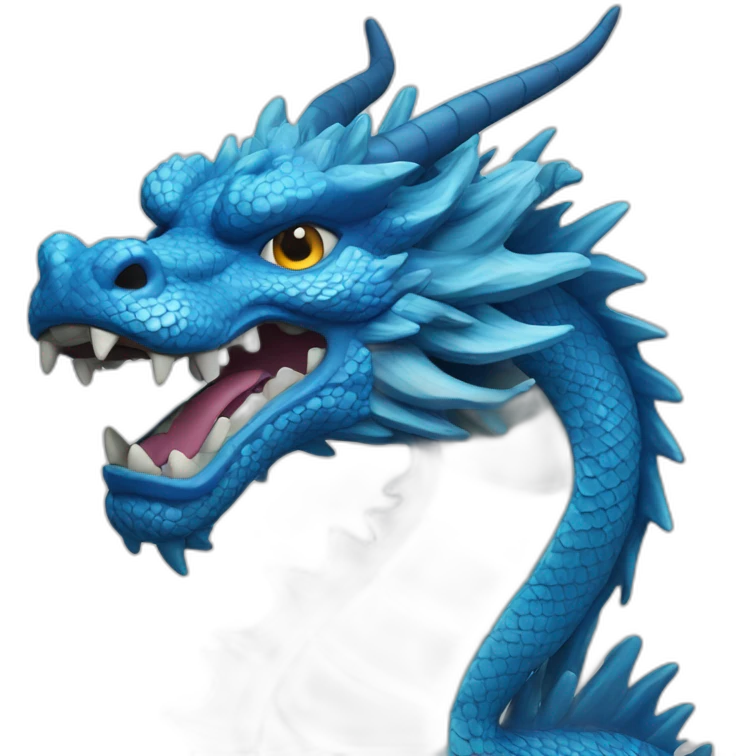 blue chinese dragon emoji