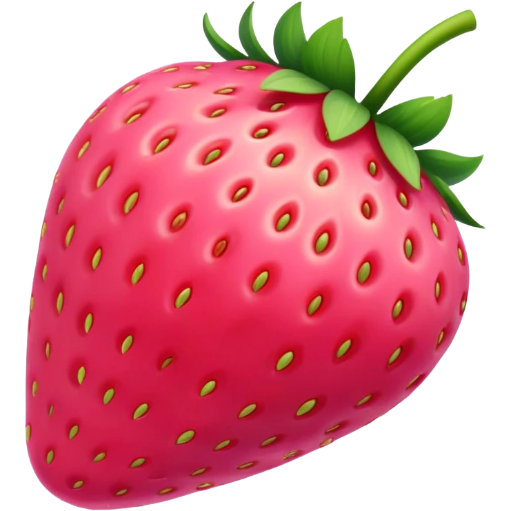 Pink strawberry emoji