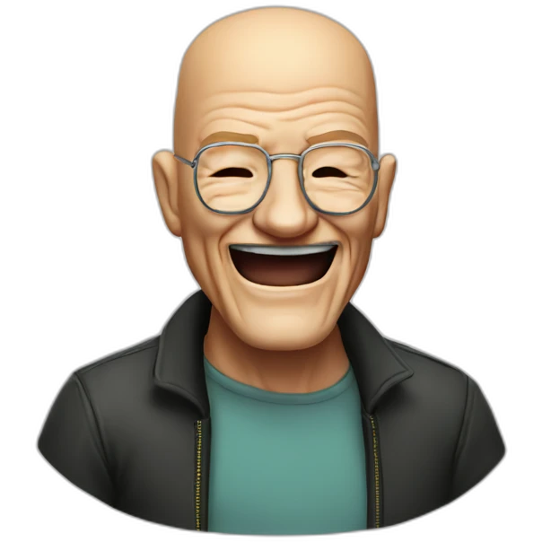 Heisenberg laughing emoji