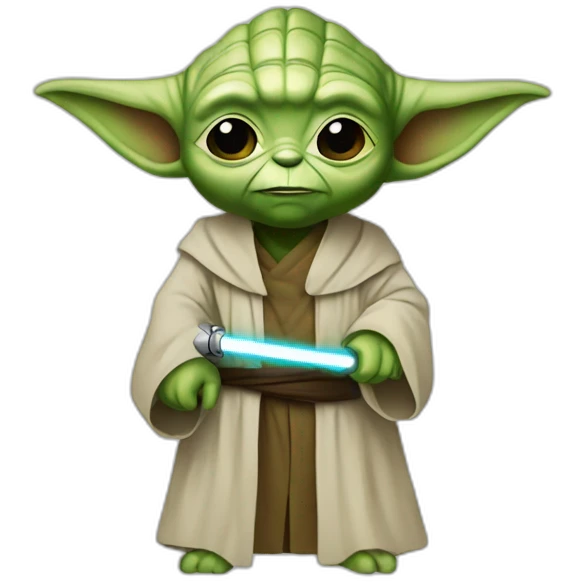 Yoda saber emoji