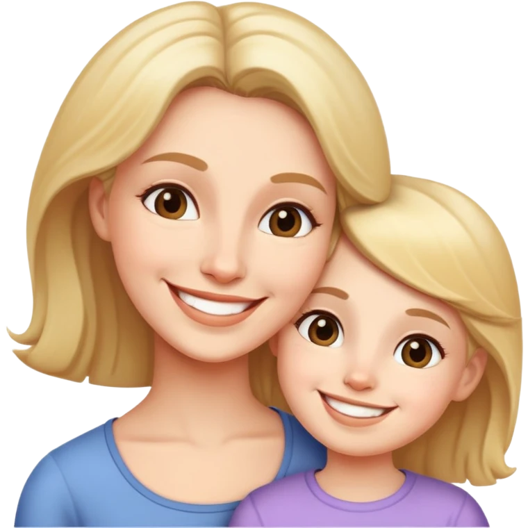 Mother and daughter  emoji