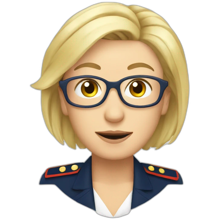 Marine Lepen croix emoji
