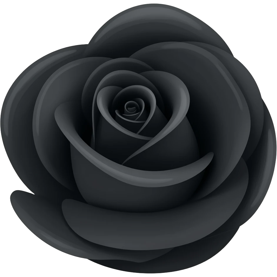 Black rose emoji