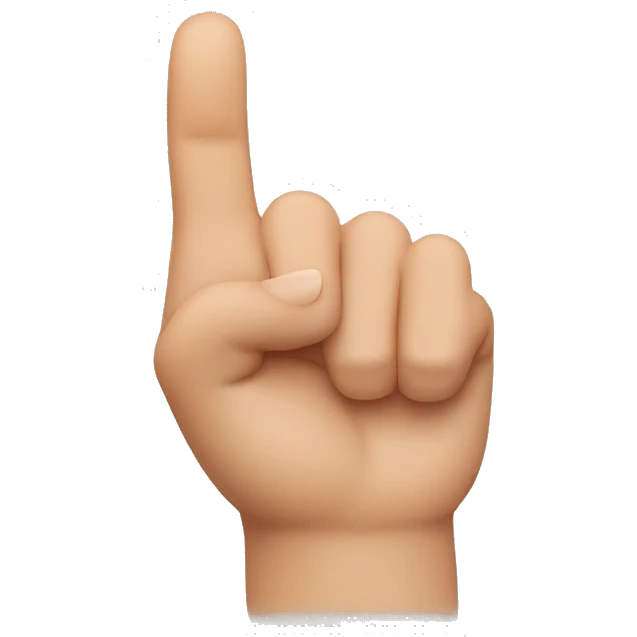 thumb finger down but other fingers up emoji