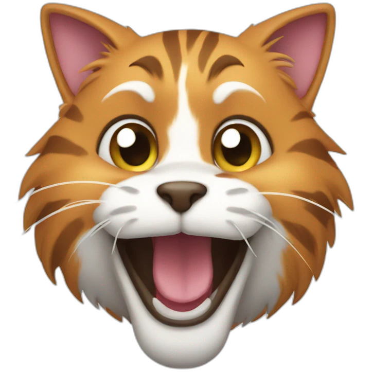 Goofy cat emoji