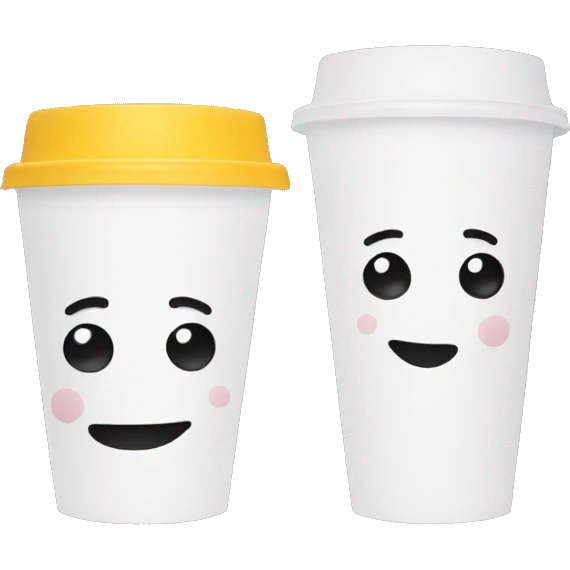 two styrofoam cups emoji