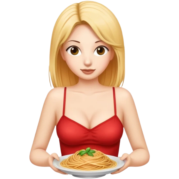 32g breasts in a top with spaghetti straps emoji