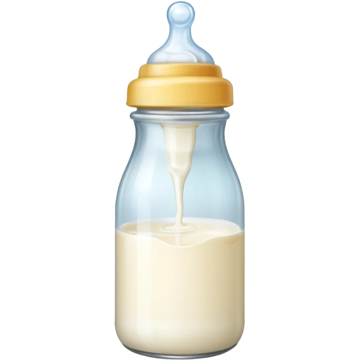 A cute baby bottle emoji