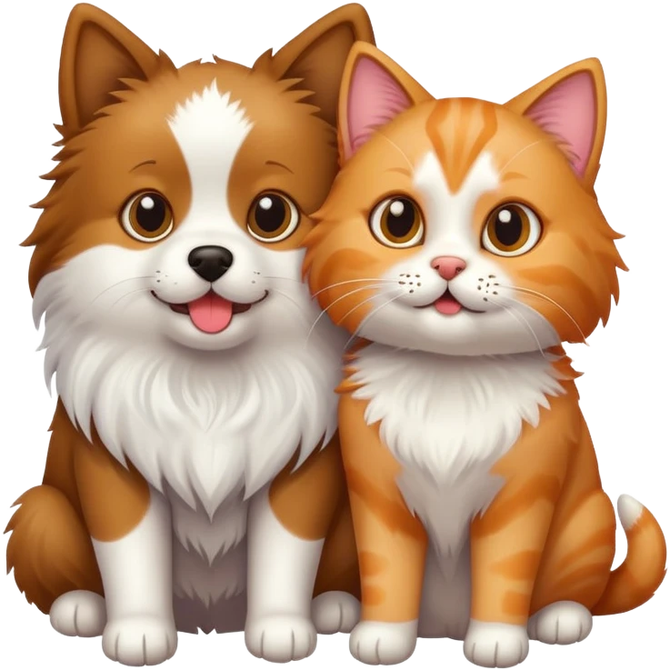 Dog and cat emoji