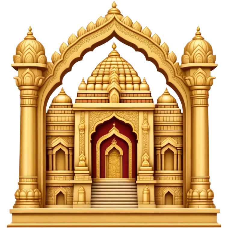Tirupati Balaji Temple Landmark Emoji – Showcasing the temple’s golden entrance and intricate carvings. emoji