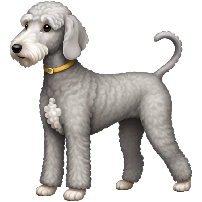 Full body photo of Bedlington Terrier emoji
