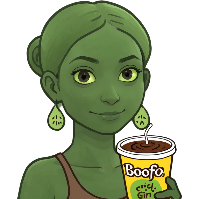 Girl which cacao  emoji