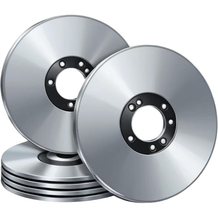 two metal computer disks emoji