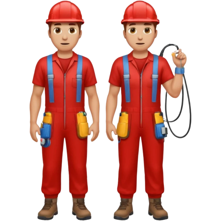 full bady red electrshn swating  emoji