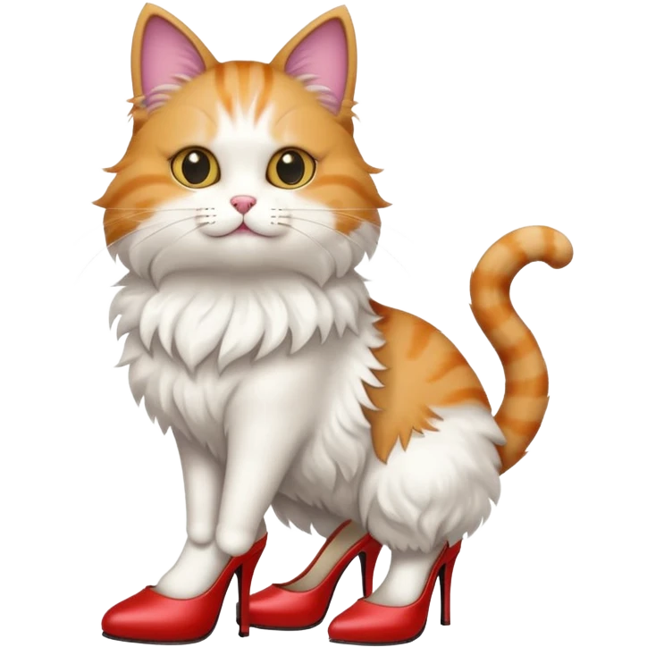 cat wearing heels  emoji