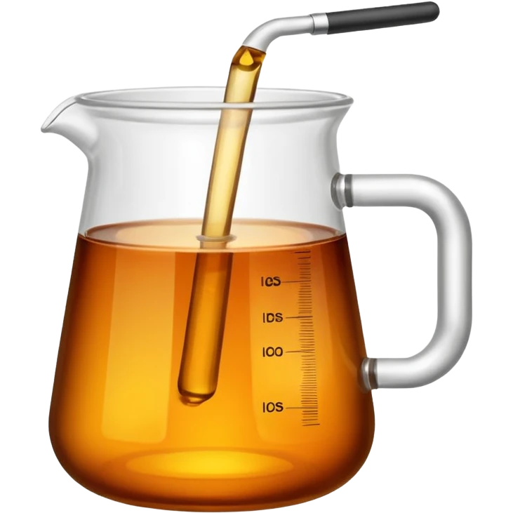 tea in a laboratory measuring cup emoji