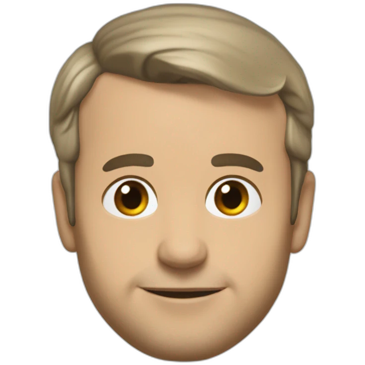 Emanuel Macron chauve emoji