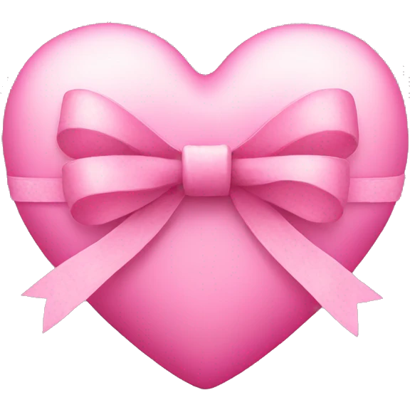 pink heart with bow  emoji