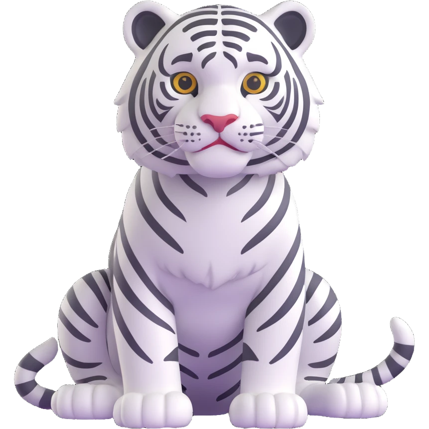 White tiger emoji