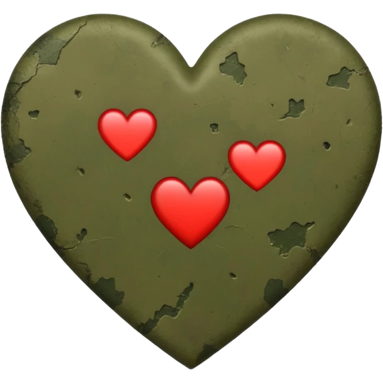 Army fatigue heart emoji