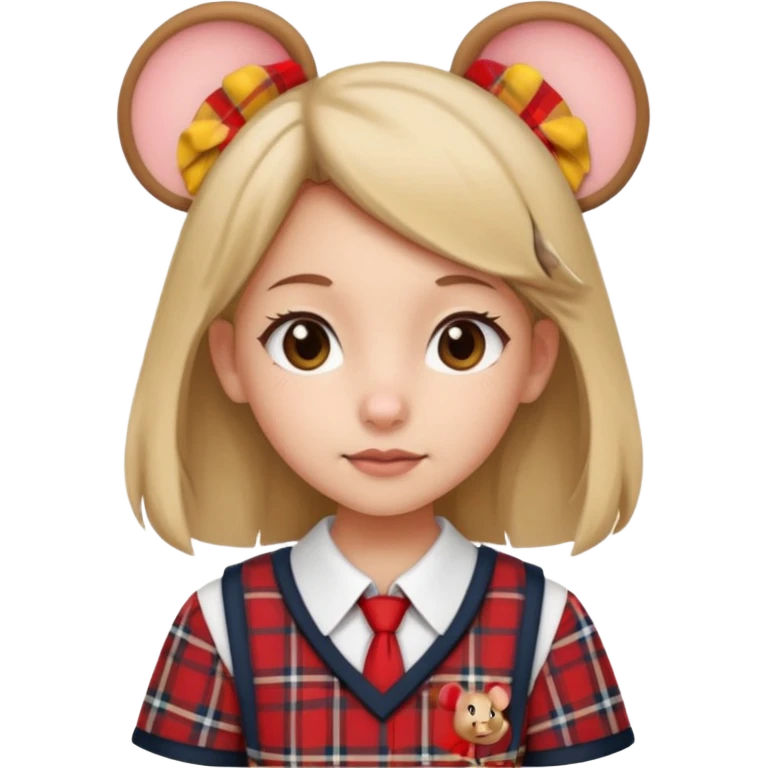 Souris écolière emoji