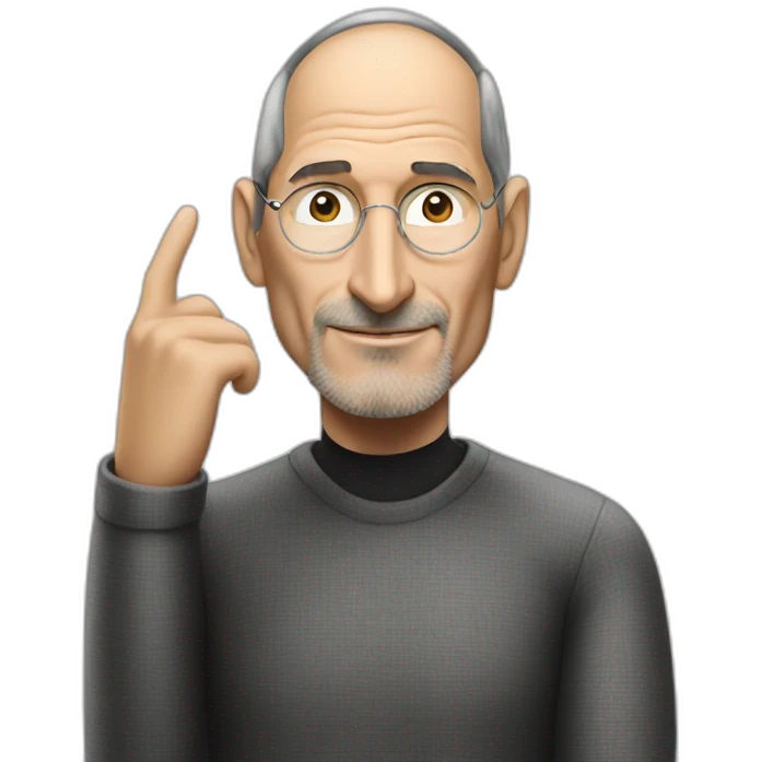 Steve Jobs advising emoji
