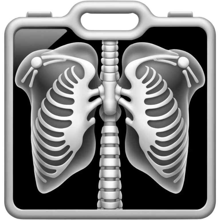 Human Chest X-ray film emoji