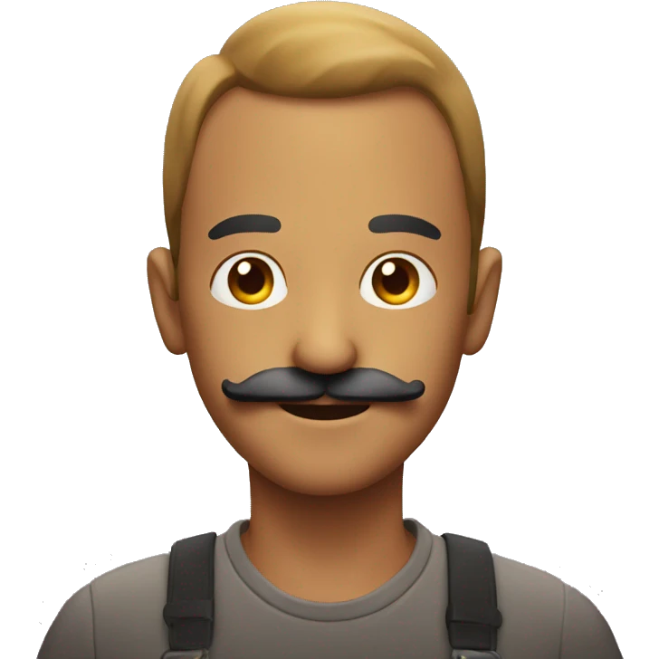 Smirking with a mustache  emoji