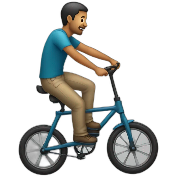 male with unicycle emoji