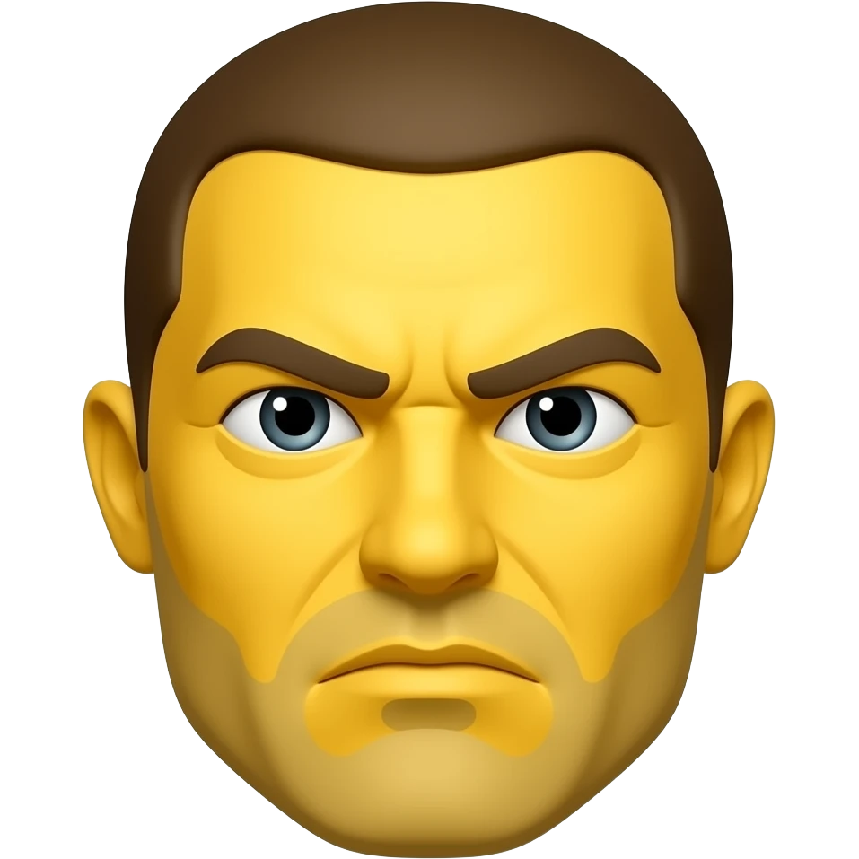 Yellow emoji badass emoji