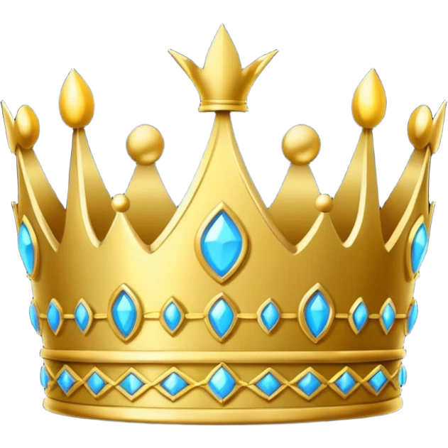 neon symbol of royal crown emoji